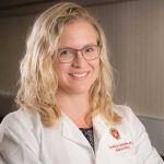 Dr Cynthia Carlsson pictured in whitecoat