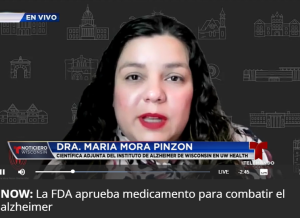 Dr Mora Pinzon television interview